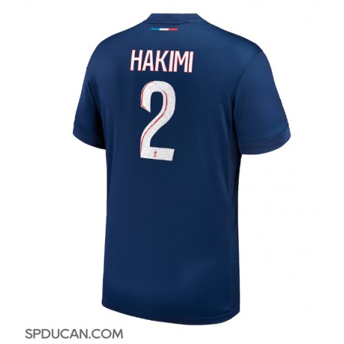 Muški Nogometni Dres Paris Saint-Germain Achraf Hakimi #2 Domaci 2024-25 Kratak Rukav